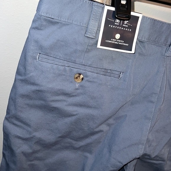 Men's Regular-Fit 9" 4-Way Stretch Shorts, Created for Macy's NWT Dusty Blue - Picture 3 of 4